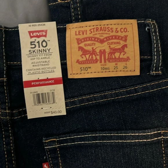 NWT Levi’s 510 Skinny 10 Regular​ - Picture 2 of 2
